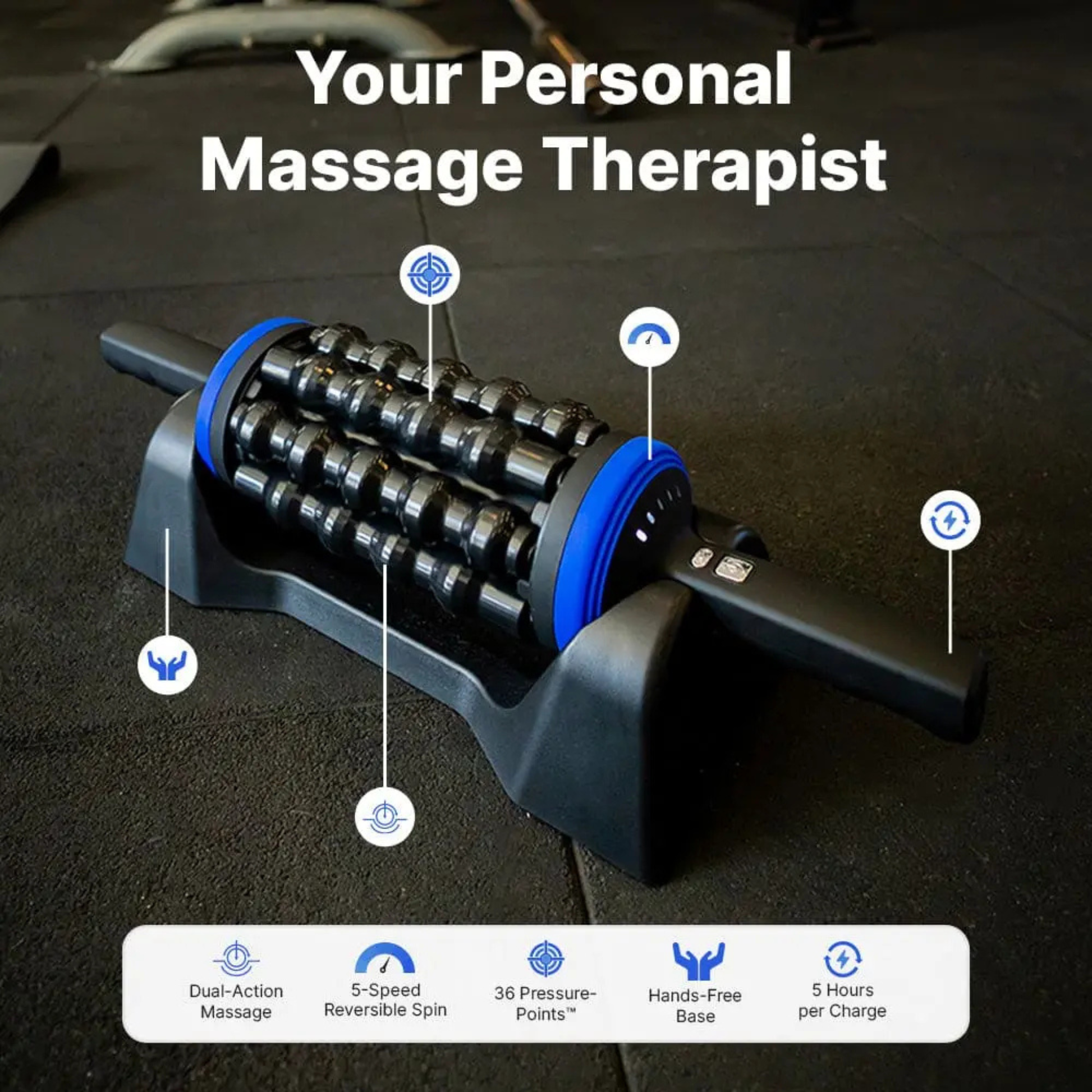 Dayflow Rolling Deep Tissue Percussion Massager